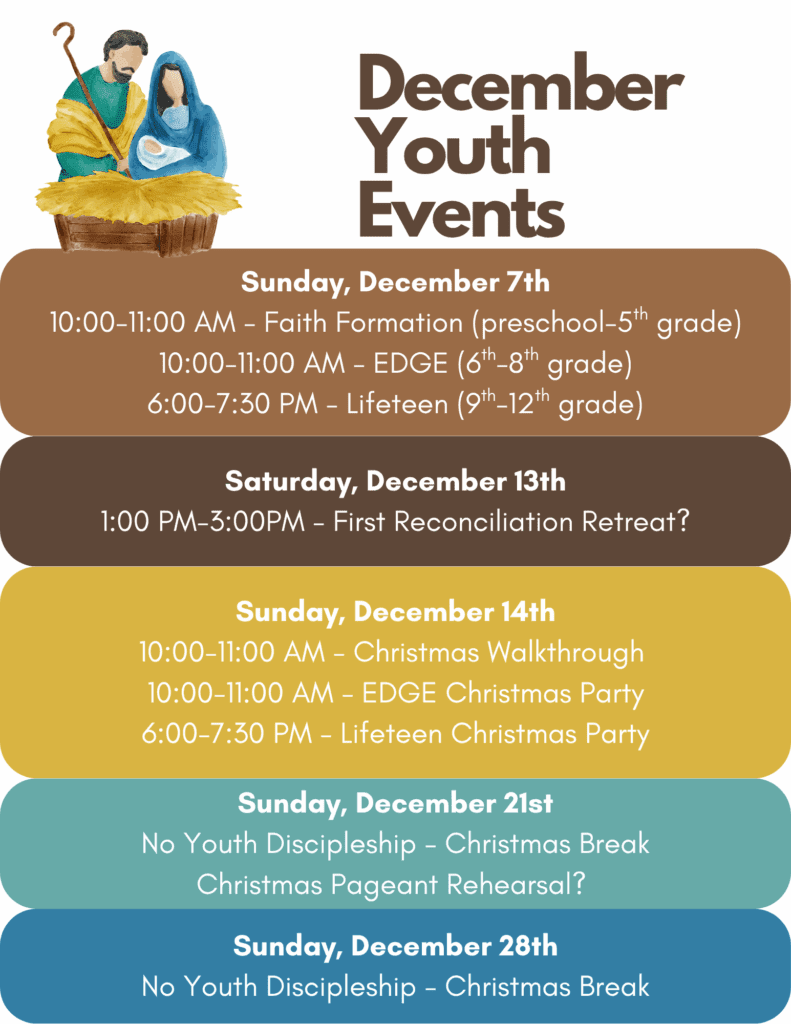 December 2025 Youth Discipleship